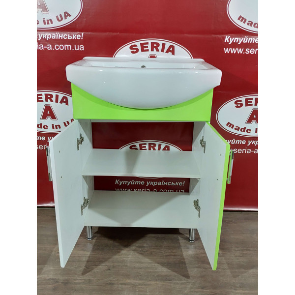 Тумба з умивальником Cersania 60 Т-1\4 (салатова)