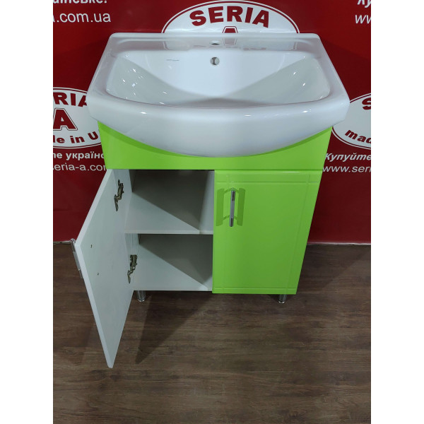 Тумба з умивальником Cersania 55 Т-1\4 (салатова)
