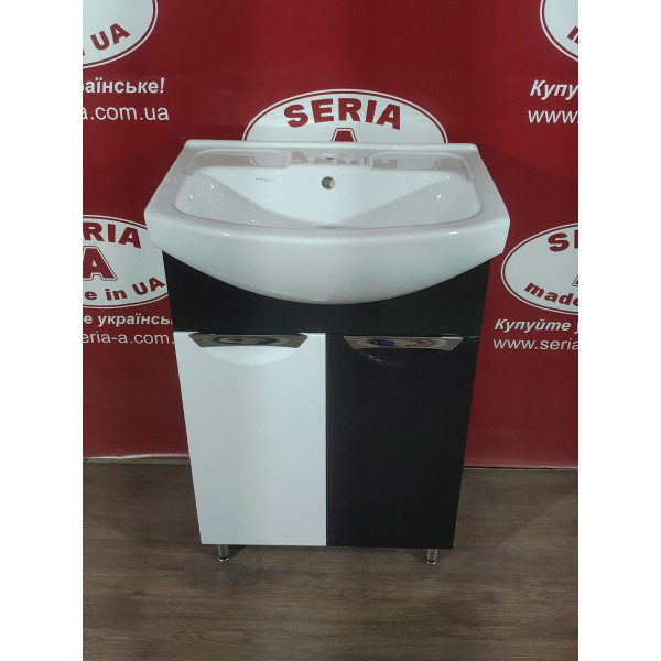 Тумба з умивальником Cersania 60 Т- 1 Грація (чорна)