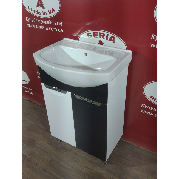 Тумба з умивальником Cersania 60 Т- 1 Грація (чорна)