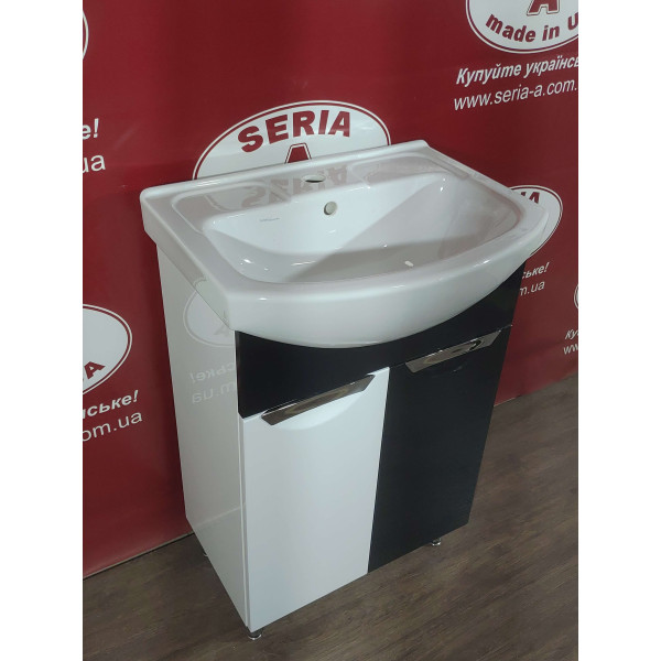 Тумба з умивальником Cersania 60 Т- 1 Грація (чорна)