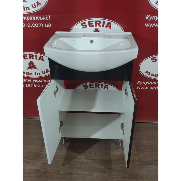 Тумба з умивальником Cersania 60 Т- 1 Грація (чорна)