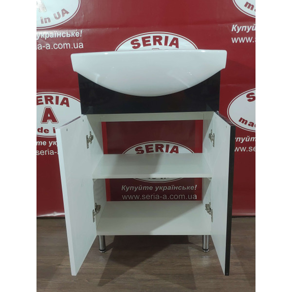 Тумба з умивальником Cersania 60 Т- 1 Грація (чорна)