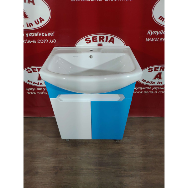 Тумба з умивальником Cersania 60 Т- 1 Марко (блакитна)