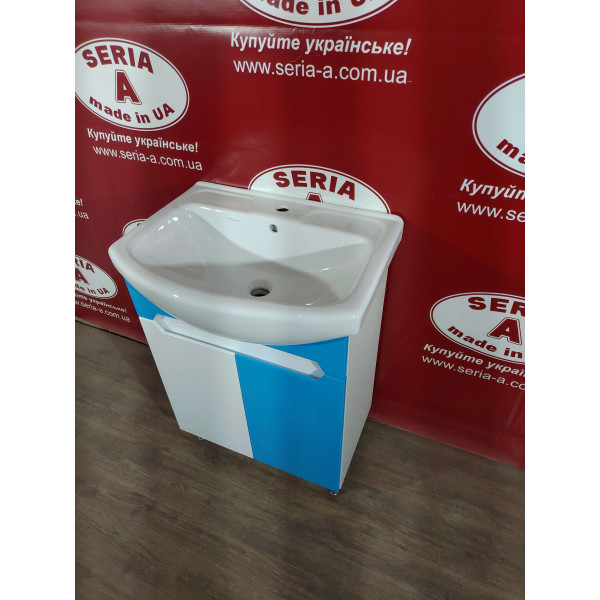 Тумба з умивальником Cersania 60 Т- 1 Марко (блакитна)