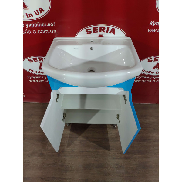 Тумба з умивальником Cersania 60 Т- 1 Марко (блакитна)