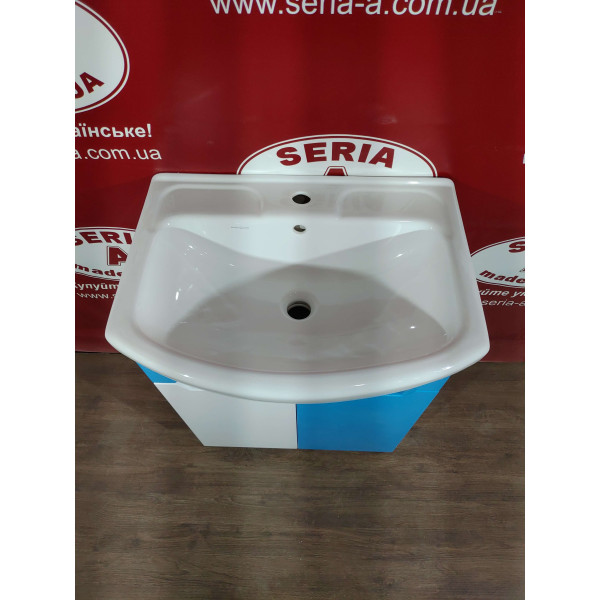 Тумба з умивальником Cersania 60 Т- 1 Марко (блакитна)