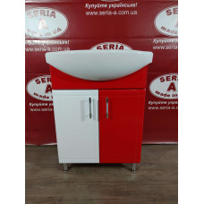 Тумба з умивальником Cersania 55 Т-1\4 (червона)