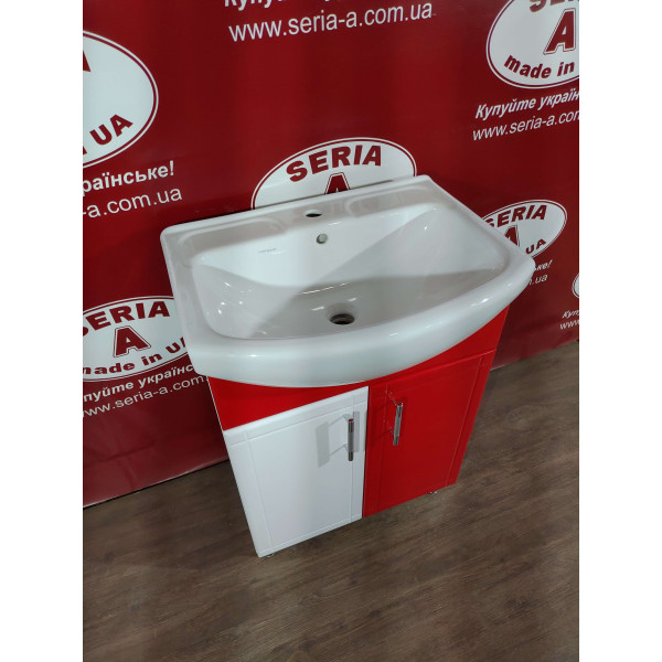 Тумба з умивальником Cersania 55 Т-1\4 (червона)