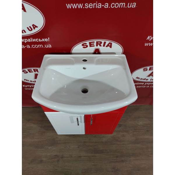 Тумба з умивальником Cersania 55 Т-1\4 (червона)