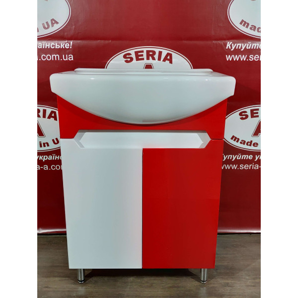 Тумба з умивальником Cersania 60 Т- 1 Марко (червона)