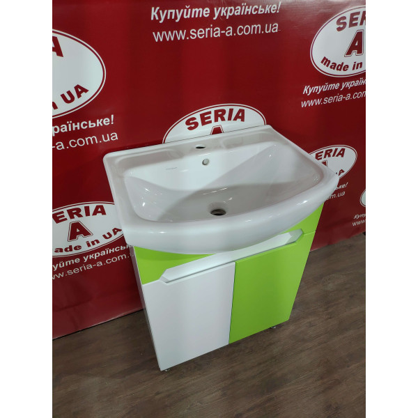 Тумба з умивальником Cersania 60 Т- 1 Марко (салатова)