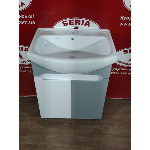 Тумба з умивальником Cersania 60 Т-1 Марко (сіра)