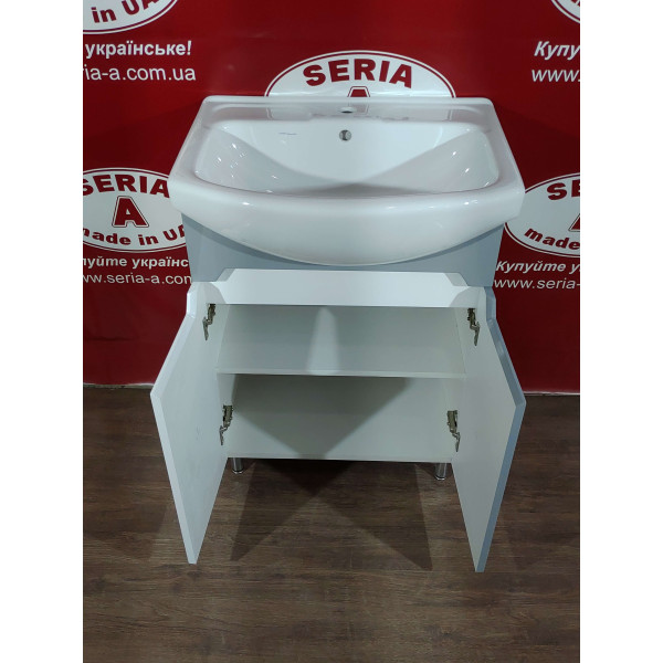 Тумба з умивальником Cersania 60 Т-1 Марко (сіра)