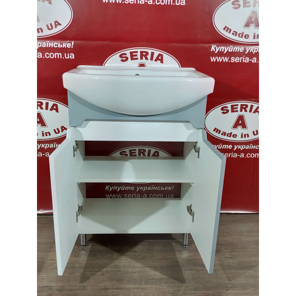 Тумба з умивальником Cersania 60 Т-1 Марко (сіра)