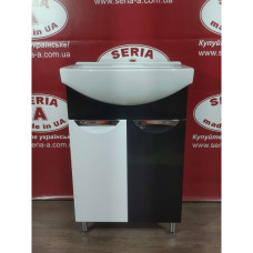 Тумба с умывальником Cersania 60 Т-1\4 (черный)