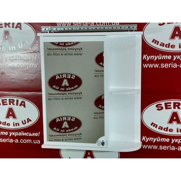Дзеркальна шафа у ванну Z-9 55 см, з відкритими полицями