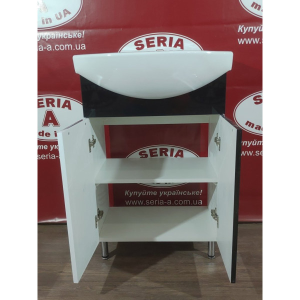Тумба з умивальником Cersania 55 Т- 1 Грація (чорна)